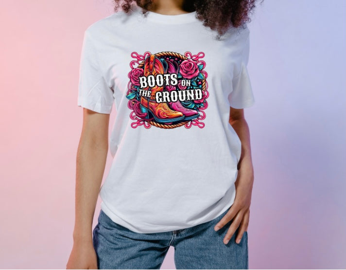 Boots On The Ground - Floral