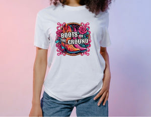 Boots On The Ground - Floral